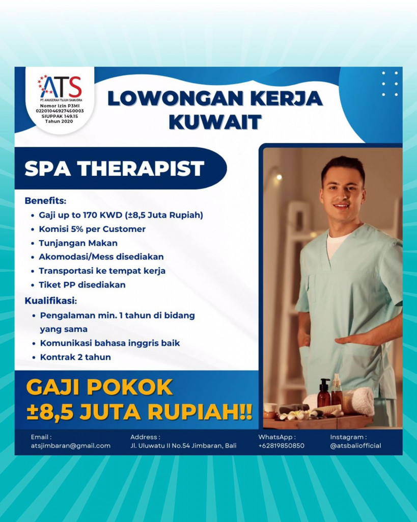 info loker Bagi Sobat Perinaker yang memiliki keinginan untuk bekerja ke luar negeri. PT. Anugerah Tujuh Samudera